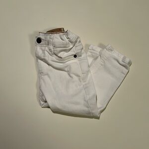 Zara toddler white denim pants